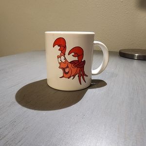 Vintage Little Mermaid Sebastian Mug Disney Channel TV Promo 1990s Plastic Cup